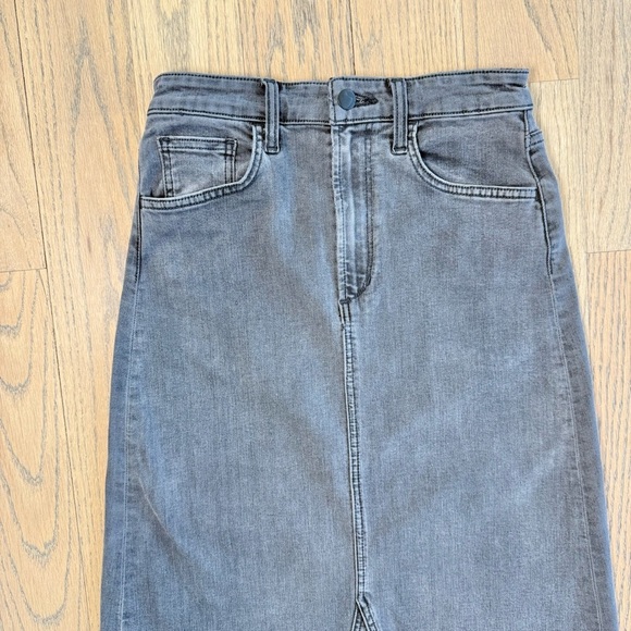 Joe's Jeans Women’s Amelia A-Line Denim Skirt Gray Black in Color Size 26 - Picture 3 of 11